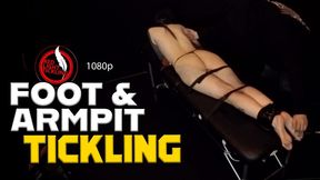Face Down Ticklish Jane Topless & Barefoot, Bound to the Tickle Bench?– Merciless Intense Armpit & Foot Tickle Torment | 1080p