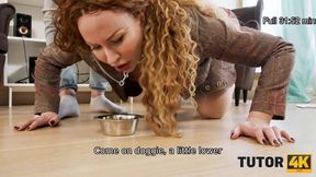 Engaging English Lessons: Mature Tutor Tanya Foxxx Takes Control with a Hands-On Approach