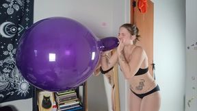 Balloons after shopping - Role play - Pop in SloMo - B2P , Ride to pop