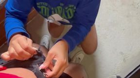 Est�s segura? En el piso 25 me chupa la vagina antes de que NOS PILLEN