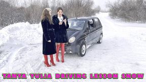 TANYA YULIA DRIVING LESSON SNOW STUCK FHD1080_FULL VIDEO 50 MIN