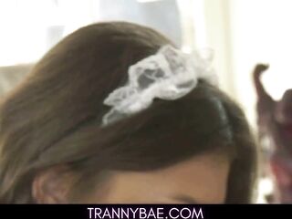 Lewd Trans Maid Can't Resist Bosses Hard Rod - Jade Venus