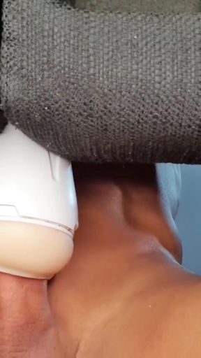 Huge Cock Hands Free Fleshlight Fuck &amp; Moaning Cum Inside - hotsportfitboy   Clip 1