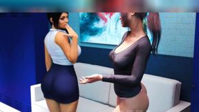 Anna works hard for her promotion. 3D porn cartoon sex