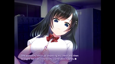 Japanese hentai vixen dominates gamer boy with rough footjob in classroom