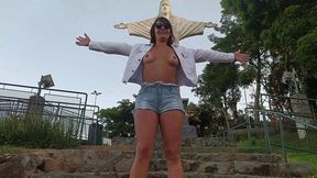 prostituta se oferecendo e fazendo sexo com turista no cristo redentor do rio de janeiro