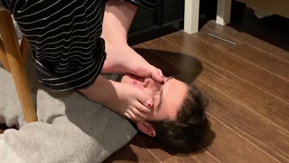 Sniffing my girlfriend’s sweaty toes