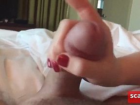 Molly gives me a cuty handjob