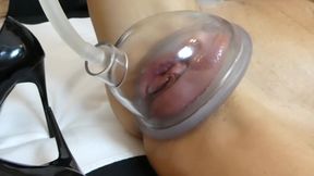 MILF pumps up her pussy to the max before getting fucked with creampie and squirt