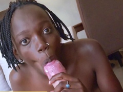 Big ass ebony MILF enjoyed rough sex