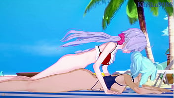 Futanari duo pleases Cagliostro