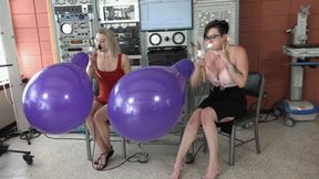 Irene and Paula Blow Q16 Balloons to Bursting (MP4 - 1080p)