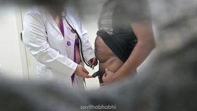 Lucky patient got a beautiful doctor to satisfy his sexual desires in a clinic