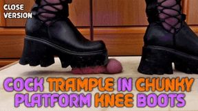 Chunky LAMODA Boots Hard Crush Cock and Balls - (Close Version) - Tamystarly - Trample, CBT, Bootjob, Trampling, Shoejob, Stomping