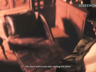 Coarse Surprise for Yennerfer and Ciri ended with Cum Gulp (CG Hentai)