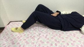 勉強する前におなにーする女子大◯生#黒髪ショートボブ#149cm低身長#微乳