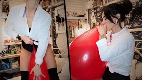 Looner fantasies after a day at the office - Mishel Looner balloons. Balloon B2p