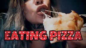 Lustfully Devouring a Four Cheese Pizza, Threads of Desire Stretched and Drinks Exposed in Ecstasyexport