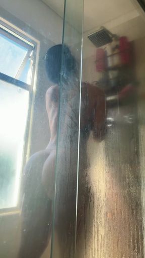 Big-titted babe shows off her ass on OnlyFans