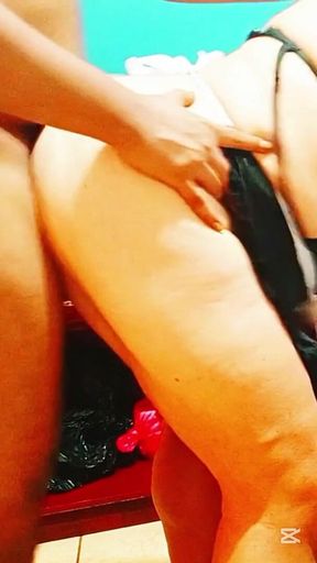 The Cleaning Lady Squirts When I Fuck Her in Doggy