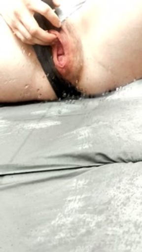 Watch Me Soak My Grey Panties Then Squirt All Over My Mirror!