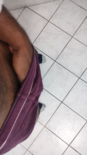 The Indian boy alone at home