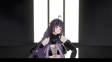 MMD Elf VTuber Strips Nude in Hentai Dance