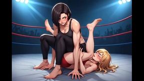 Female Wrestling Confessions #226B: Intercontinental Takedown and Total Surrender (Animated)