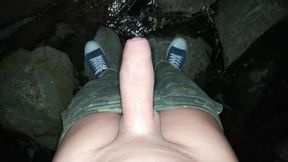 Cumshots Outdoor at Night