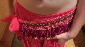 Emma waits for you in a sexy Indian outfit