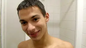 Slim Twink Gets Fully Saturated in Steamy Bathroom Anal Action – XXX Gay