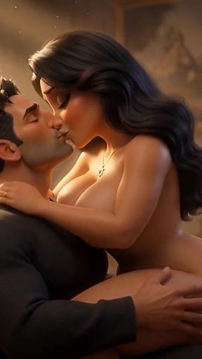 A Muslim Man and a Jewish Wife, with Her Cuckold Christian Husband Watching Her Being Fucked.