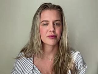 Golden-haired wench Wisconsin Tiff tells all about her gangbangs and banging mature boys