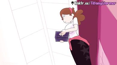 Sibling Bodswap animated cartoon cumming