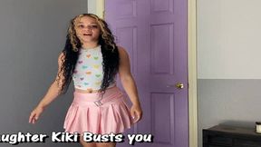 kiki cali busts you jerking your big dick joi