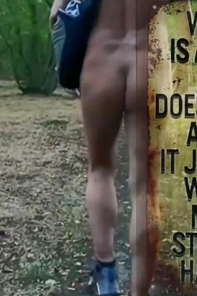 In the Countryside Walking Naked