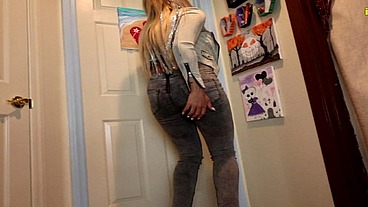 Bella Ink Wetting Tight Jeggings Jeans Pee