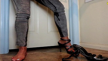 Bella Ink Wetting Tight Jeggings Jeans Pee