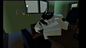Bully folla a nerd en la oficina del director Roblox