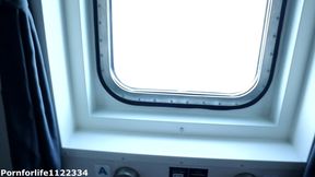 Fucking Random Girl in Cruise Ship Cabin with Cum on Her Round Ass