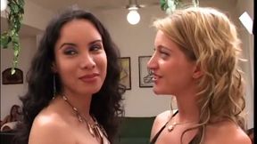 This nasty slut loves to takes tranny's cock and her boyfriend's cock at the same time
