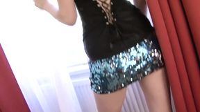 Timea Bella holds the couch as her ass is fucked by a black monster dong