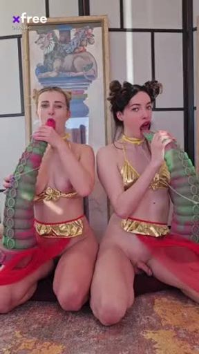 Sasha and GF with Tentacle Dildos