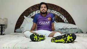 Mexican Soccer Player Ricky Receives Mean Tickle Treatment As Well As Ball & Cock Tickling