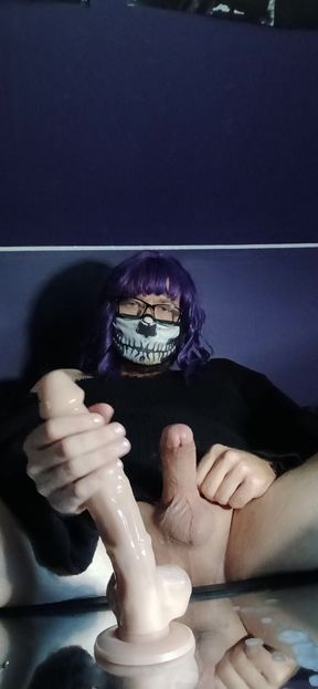 POV RavenLeTrap jerks you off and cums
