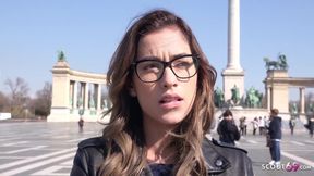 Enchanting lassie in glasses emotion-charged xxx clip