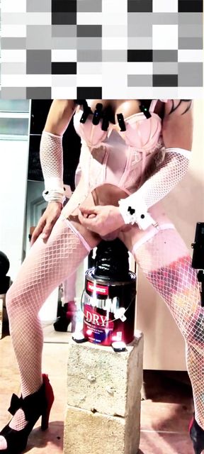 Cute Shemale Very Nice New Toy to Play Anal Sexy Lingerie