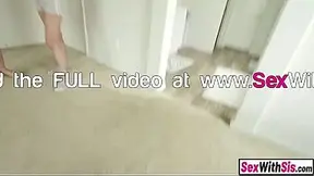 Big ass teen stepsis wont let slutty BFF fuck her stepbro alone