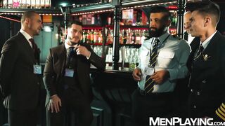 Jack Bandit and Justin Jett gets horny and fucked their bosses at the bar