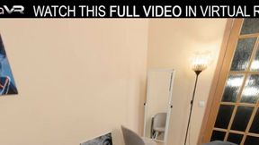 Solo Asian teen Kwini Kim masturbates with a dildo in VR